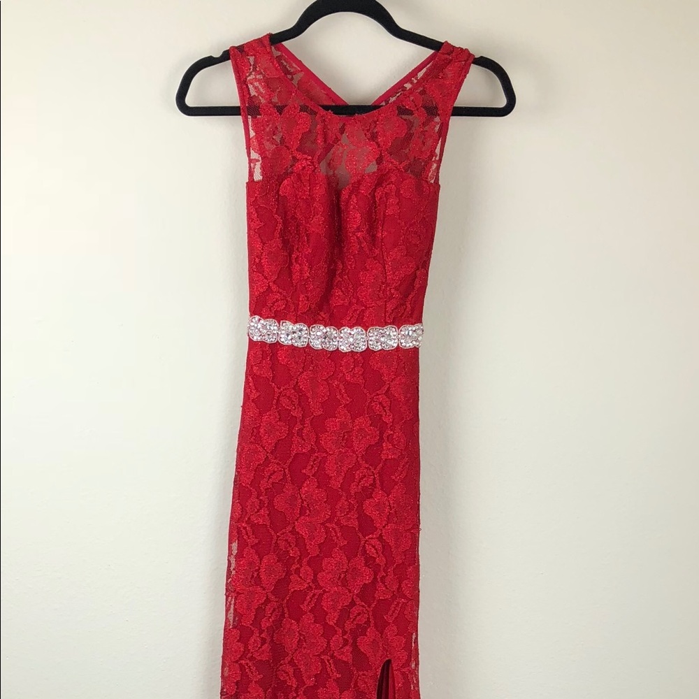 Jodi Kristopher Red Dress